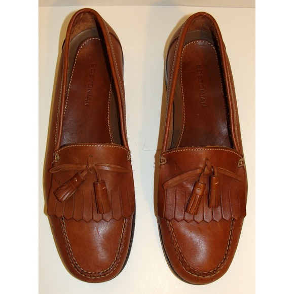 Bostonian Other - BOSTONIAN MENS TAN LEATHER TASSLE LOAFERS SIZE 10.5M  C124